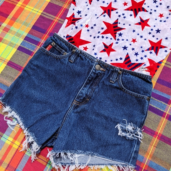 🚫SOLD🚫 VTG 90s MUDD distressed denim shorts - Picture 6 of 6